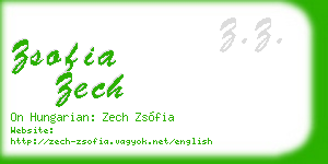 zsofia zech business card